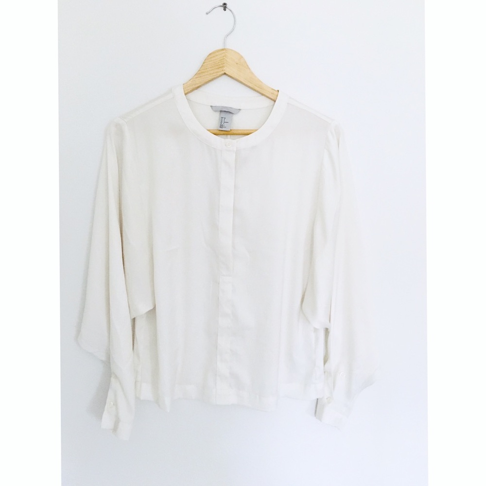 FREE Pinched Wrist Button Down Blouse
